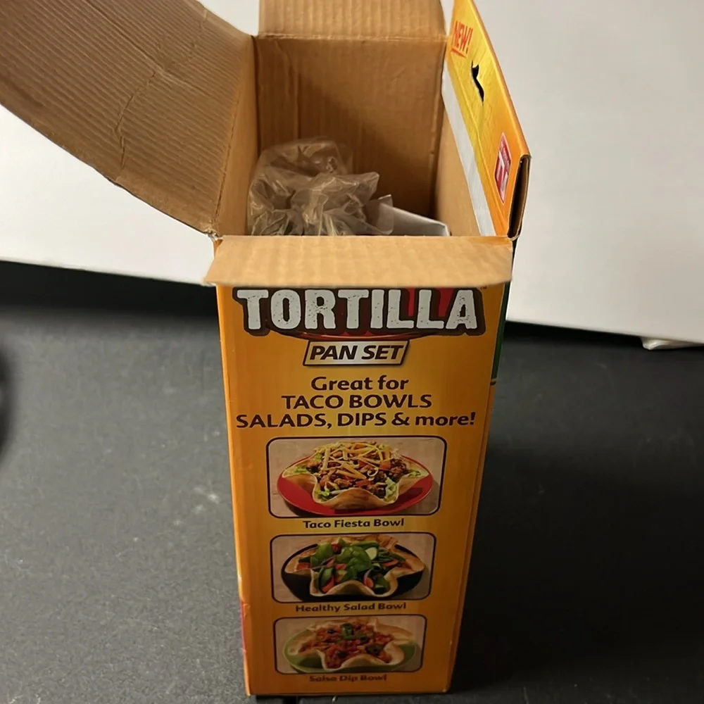 Perfect tortilla pan set for making‎ baked taco salad shells